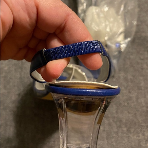 NIBag Annie blue kitten heel 6 1/2M - Picture 4 of 7